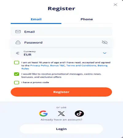 Whitelion Registration